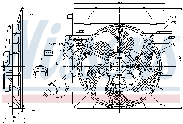 Nissens Koelventilatorwiel 85307