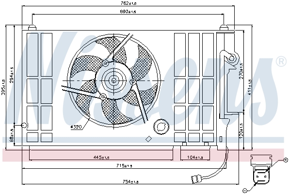 Nissens Ventilatorwiel-motorkoeling 85318