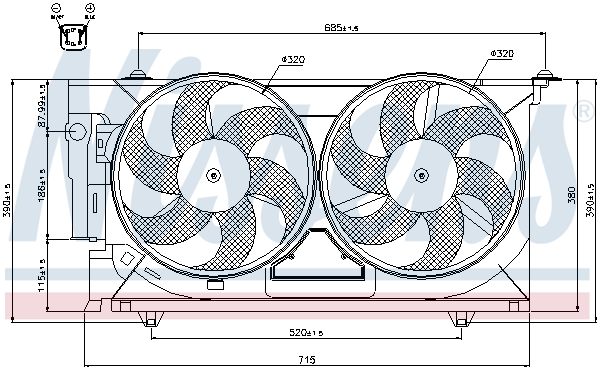 Nissens Ventilatorwiel-motorkoeling 85321