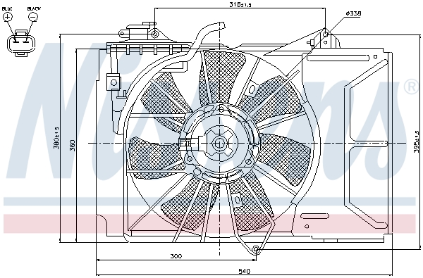 Nissens Ventilatorwiel-motorkoeling 85328