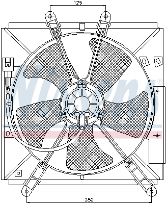 Nissens Ventilatorwiel-motorkoeling 85330