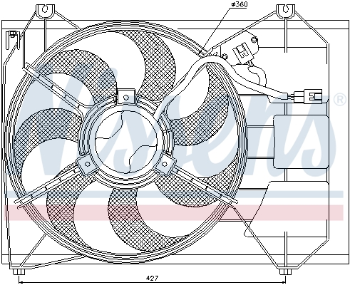 Nissens Ventilatorwiel-motorkoeling 85346