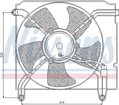 Nissens Ventilatorwiel-motorkoeling 85349