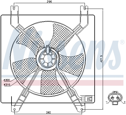 Nissens Ventilatorwiel-motorkoeling 85355