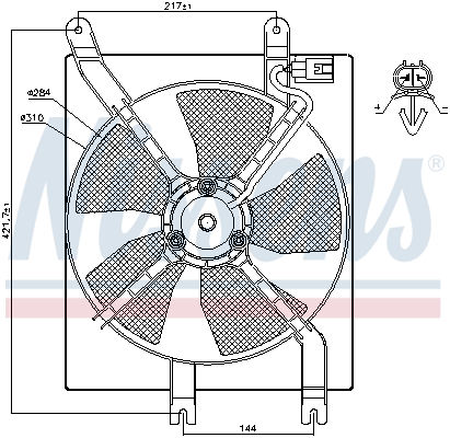 Nissens Ventilatorwiel-motorkoeling 85356