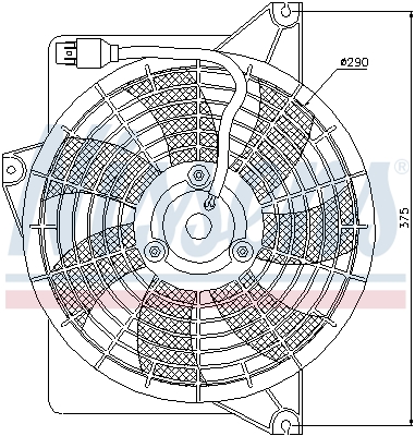 Ventilatorwiel-motorkoeling Nissens 85371