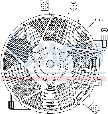 Nissens Ventilatorwiel-motorkoeling 85384