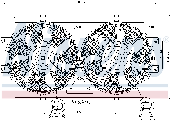 Nissens Ventilatorwiel-motorkoeling 85388