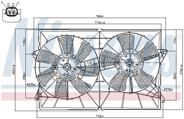 Nissens Ventilatorwiel-motorkoeling 85393