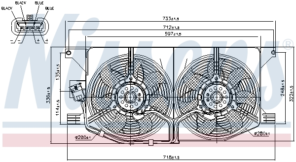 Nissens Ventilatorwiel-motorkoeling 85402