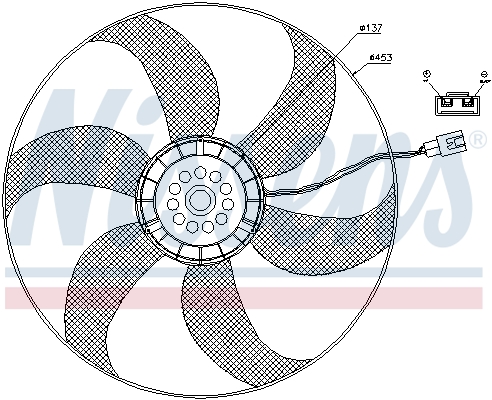 Nissens Ventilatorwiel-motorkoeling 85403