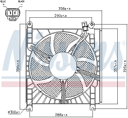 Nissens Ventilatorwiel-motorkoeling 85415