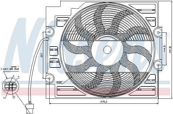 Nissens Ventilatorwiel-motorkoeling 85421