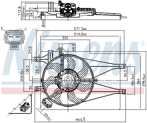 Nissens Ventilatorwiel-motorkoeling 85435