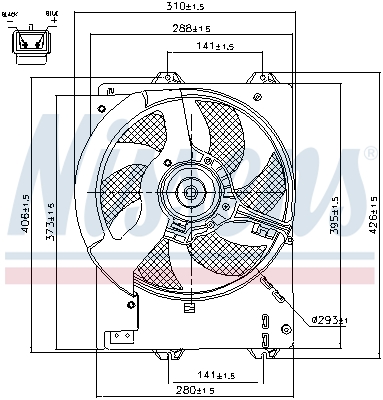 Nissens Ventilatorwiel-motorkoeling 85444