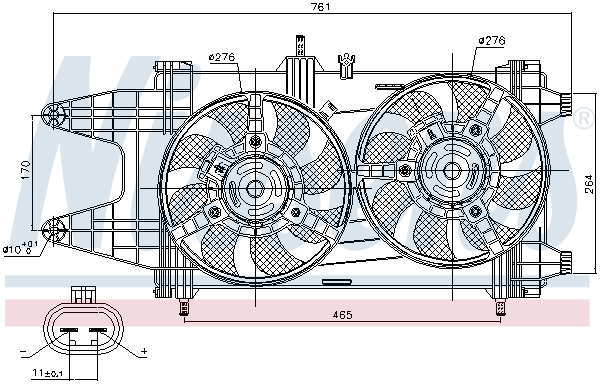 Nissens Ventilatorwiel-motorkoeling 85481