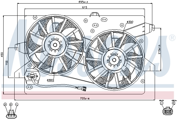 Nissens Ventilatorwiel-motorkoeling 85483