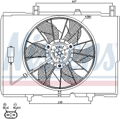 Nissens Ventilatorwiel-motorkoeling 85489