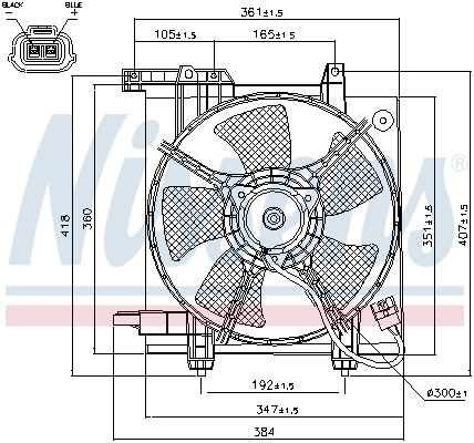 Nissens Ventilatorwiel-motorkoeling 85493