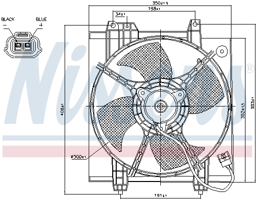 Nissens Ventilatorwiel-motorkoeling 85494