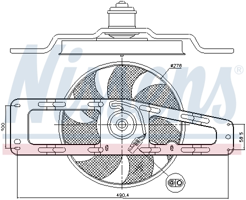 Nissens Ventilatorwiel-motorkoeling 85498