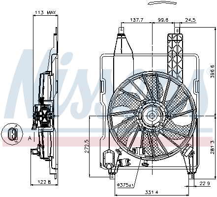 Nissens Ventilatorwiel-motorkoeling 85515