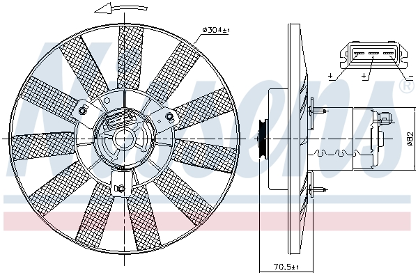 Nissens Ventilatorwiel-motorkoeling 85539