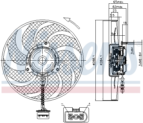 Nissens Ventilatorwiel-motorkoeling 85541