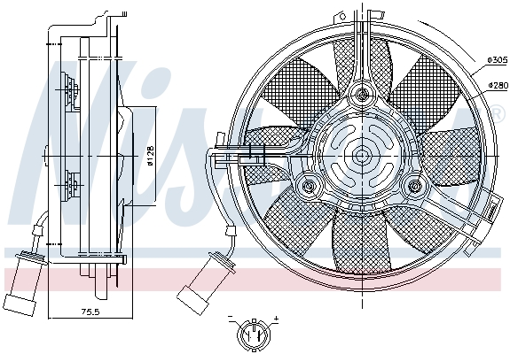 Nissens Ventilatorwiel-motorkoeling 85546