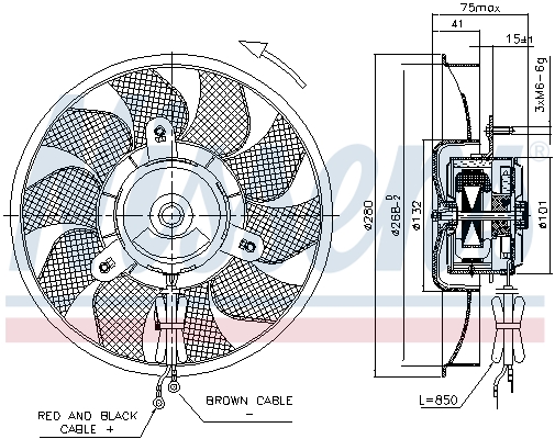 Nissens Ventilatorwiel-motorkoeling 85548