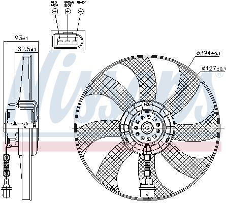 Nissens Ventilatorwiel-motorkoeling 85549