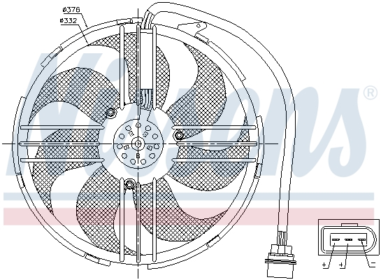 Nissens Ventilatorwiel-motorkoeling 85551