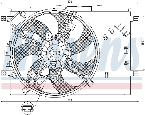 Nissens Ventilatorwiel-motorkoeling 85563