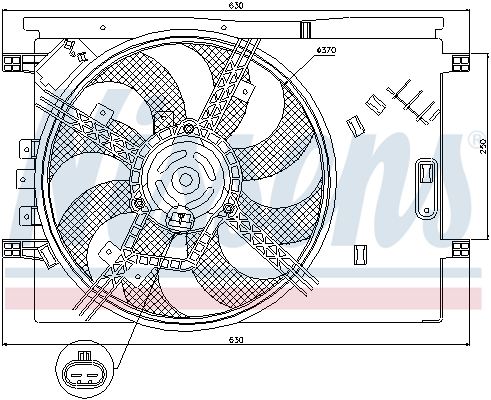 Nissens Ventilatorwiel-motorkoeling 85564