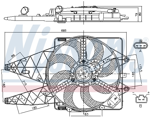 Nissens Ventilatorwiel-motorkoeling 85569