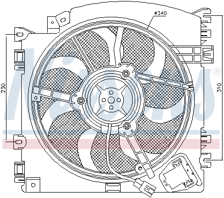 Nissens Ventilatorwiel-motorkoeling 85598