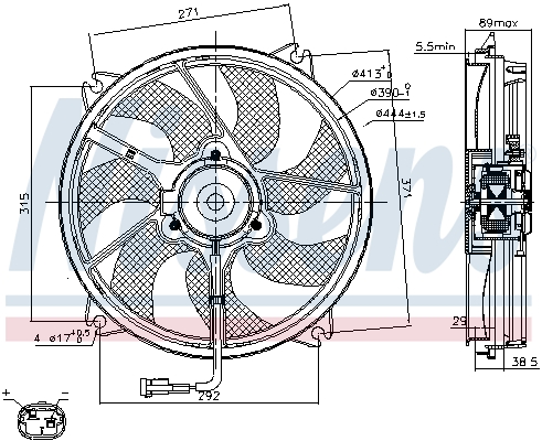 Nissens Ventilatorwiel-motorkoeling 85606