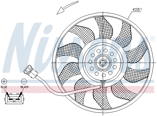 Nissens Ventilatorwiel-motorkoeling 85618