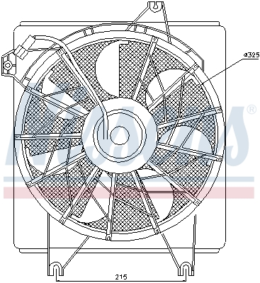 Nissens Ventilatorwiel-motorkoeling 85622