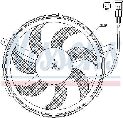 Nissens Ventilatorwiel-motorkoeling 85631