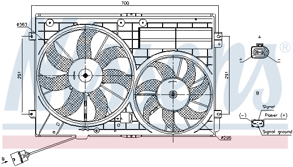 Nissens Ventilatorwiel-motorkoeling 85643