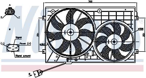 Nissens Ventilatorwiel-motorkoeling 85644