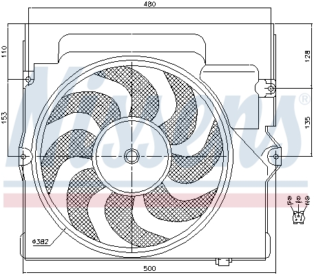 Nissens Ventilatorwiel-motorkoeling 85645