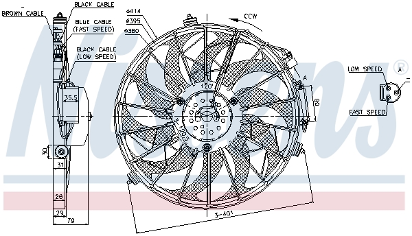 Nissens Ventilatorwiel-motorkoeling 85648