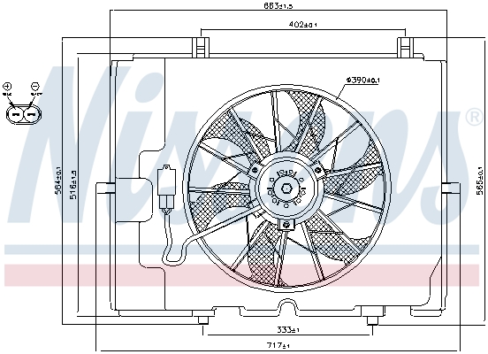 Nissens Ventilatorwiel-motorkoeling 85653