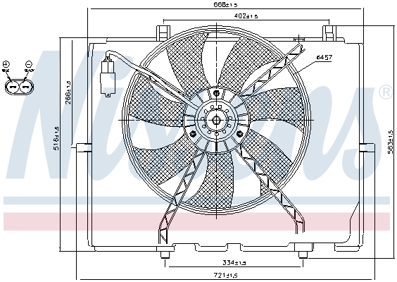 Nissens Ventilatorwiel-motorkoeling 85654