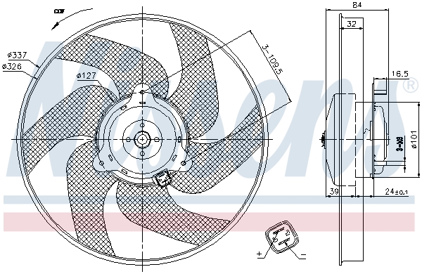 Nissens Ventilatorwiel-motorkoeling 85666