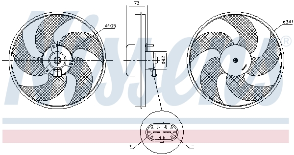 Nissens Ventilatorwiel-motorkoeling 85672