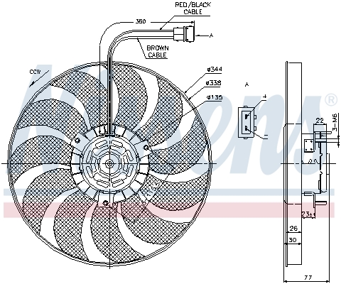 Nissens Ventilatorwiel-motorkoeling 85676