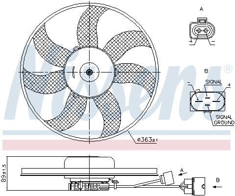 Nissens Ventilatorwiel-motorkoeling 85678